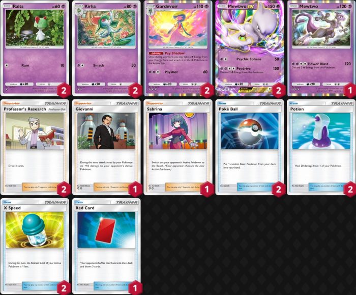 Mewtwo ex Gardevoir